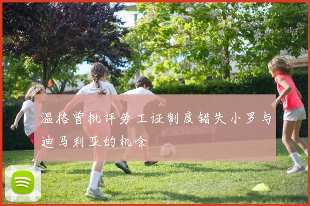 温格曾批评劳工证制度错失小罗与迪马利亚的机会